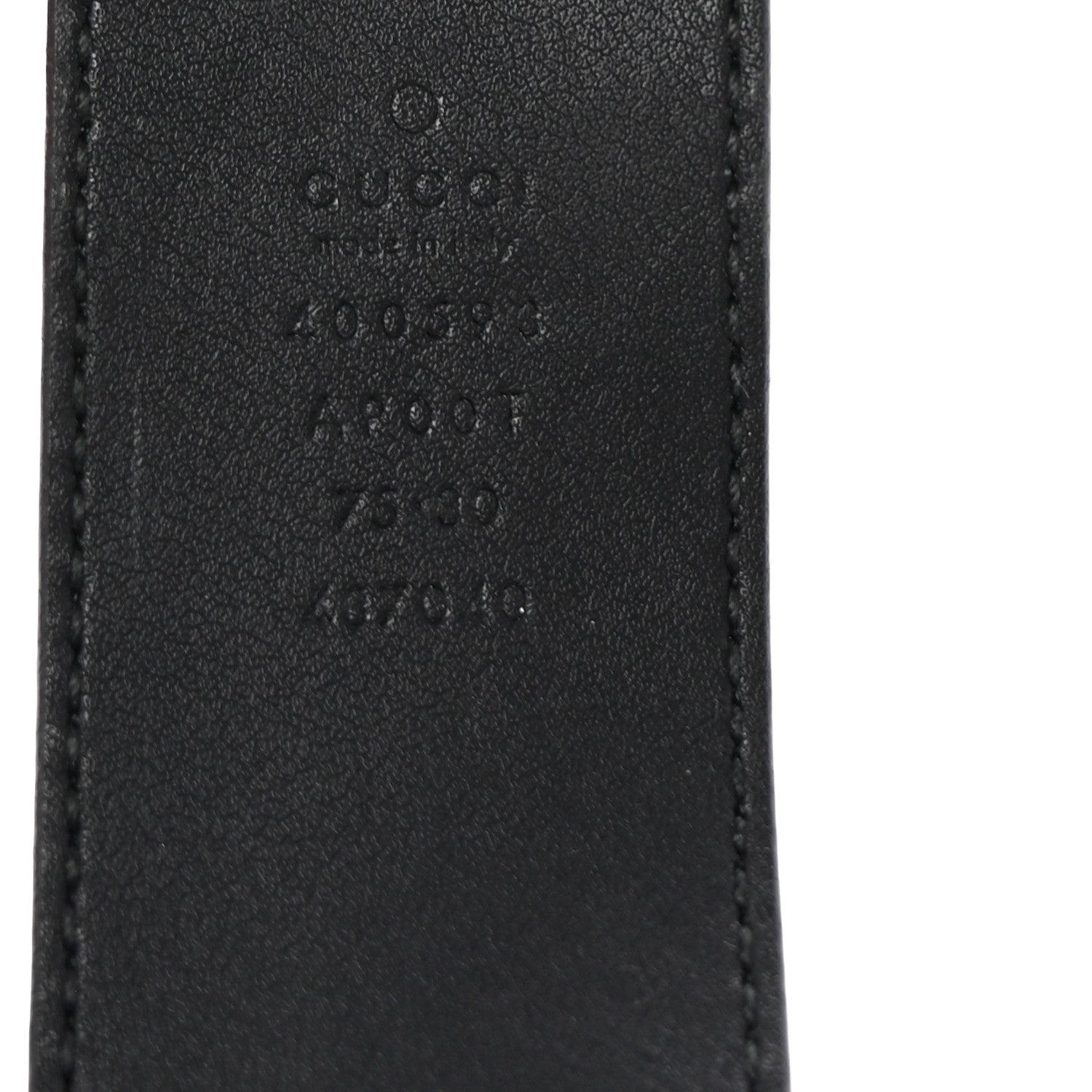 Gucci Calfskin Double G 40mm Belt 75 30 Black 5 of 5