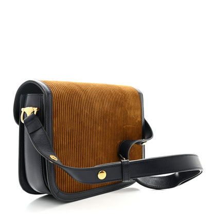Gucci Lanzo Stretch Cord Azalea Calfskin Horsebit 1955 Shoulder Bag New Mud Blue 3 of 11