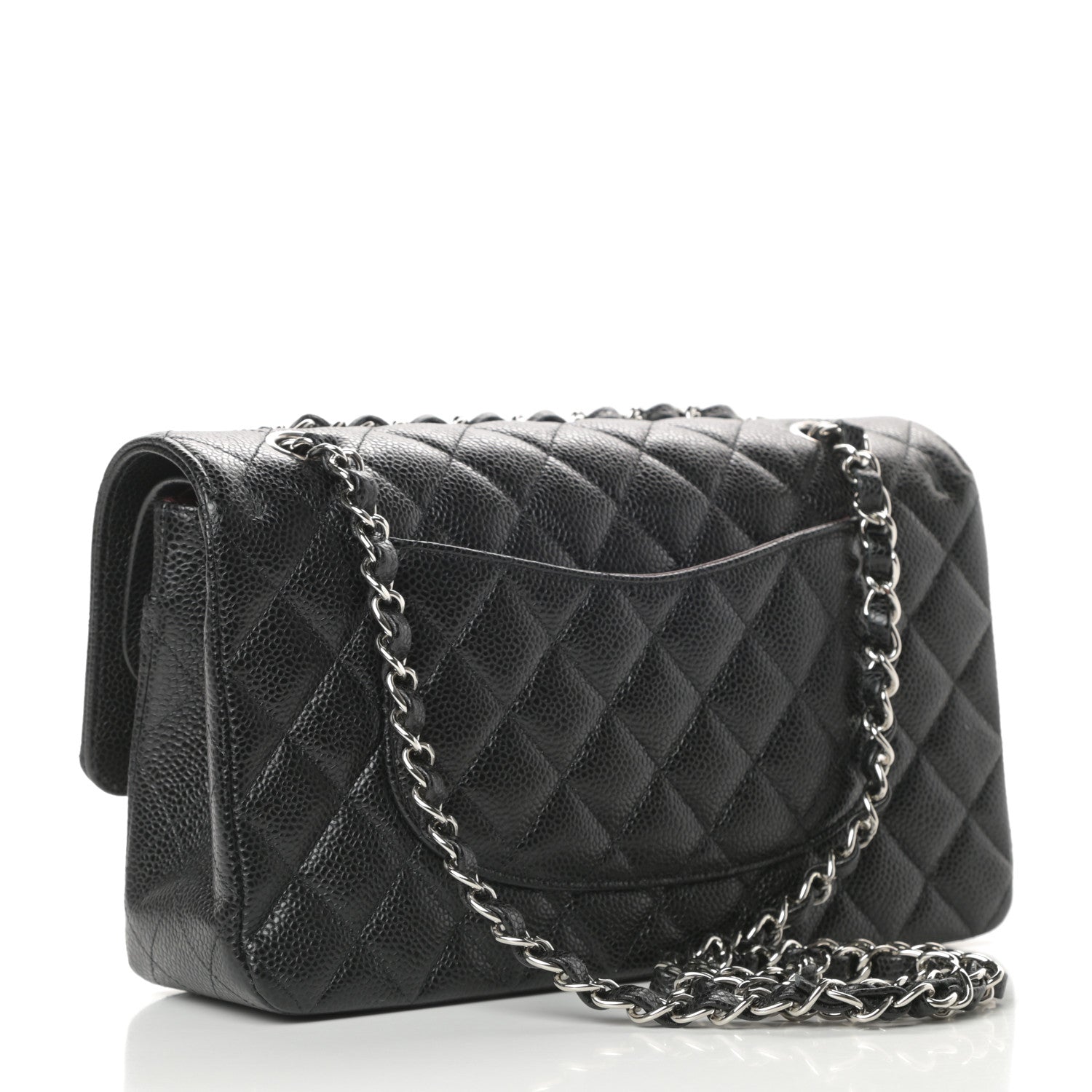 Chanel Caviar Quilted Medium Double Flap Black 3 of 11