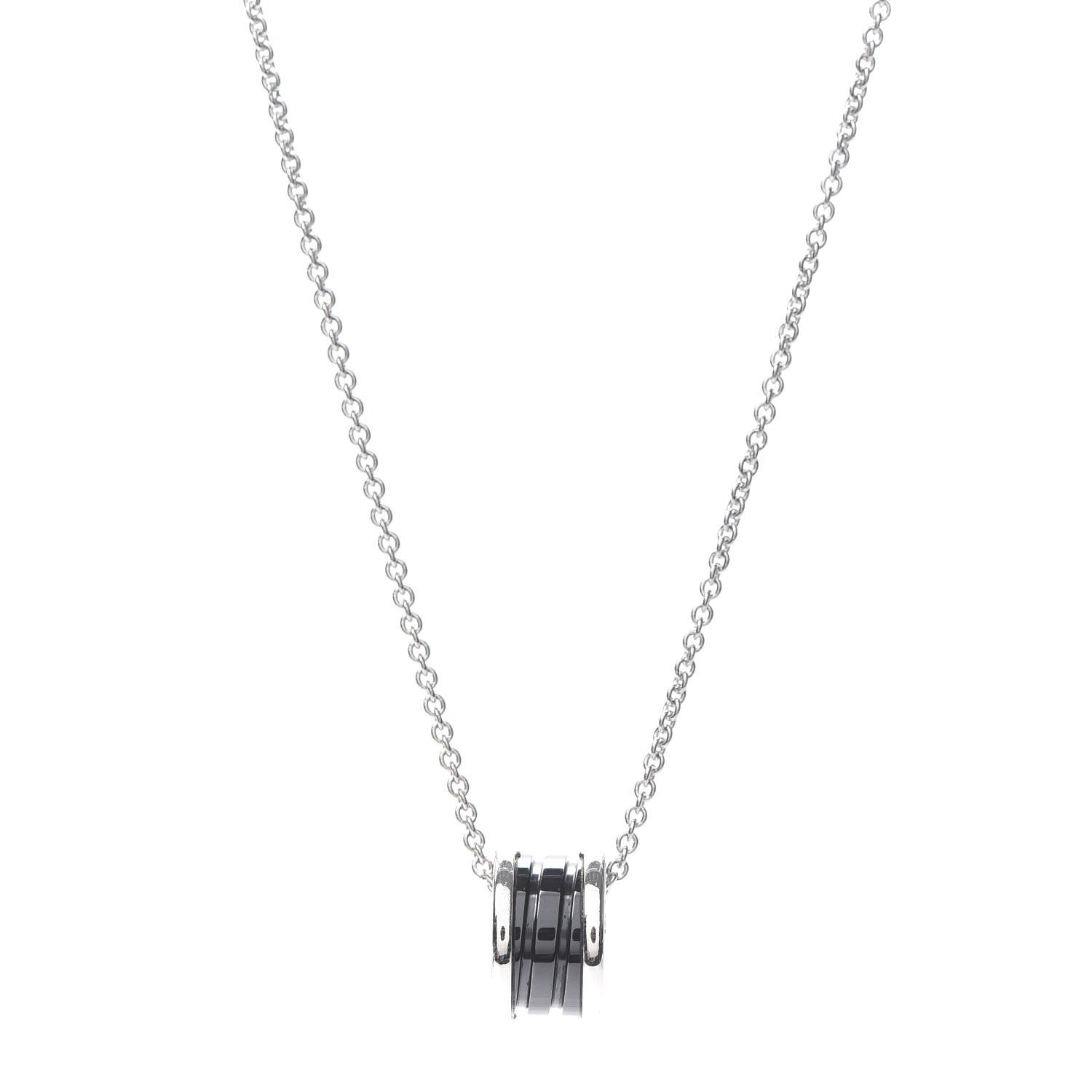 Bulgari Sterling Silver Ceramic Save The Children Pendant Necklace 1 of 7