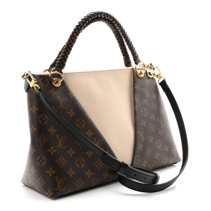 Louis Vuitton Monogram Braided V Tote MM Creme 3 of 9