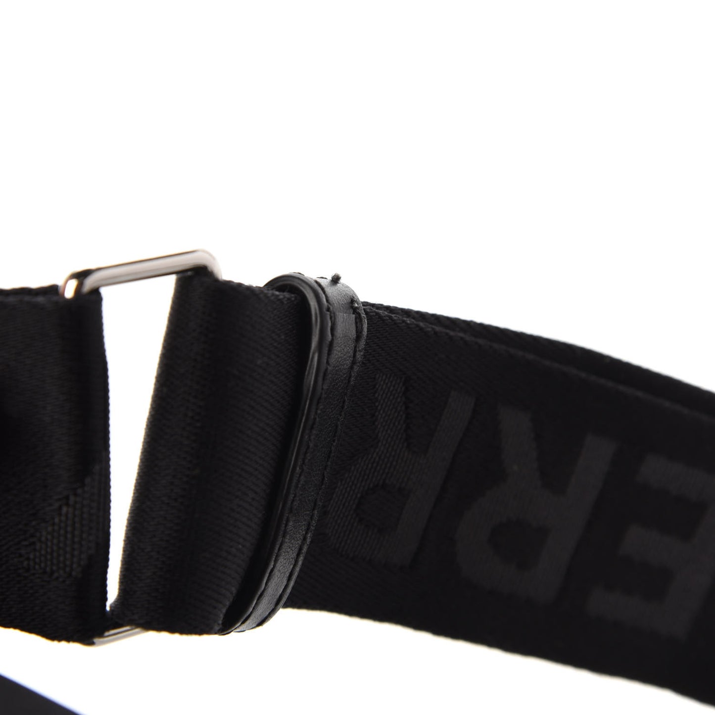 Nylon Logo Detail Crossbody Bag Black
