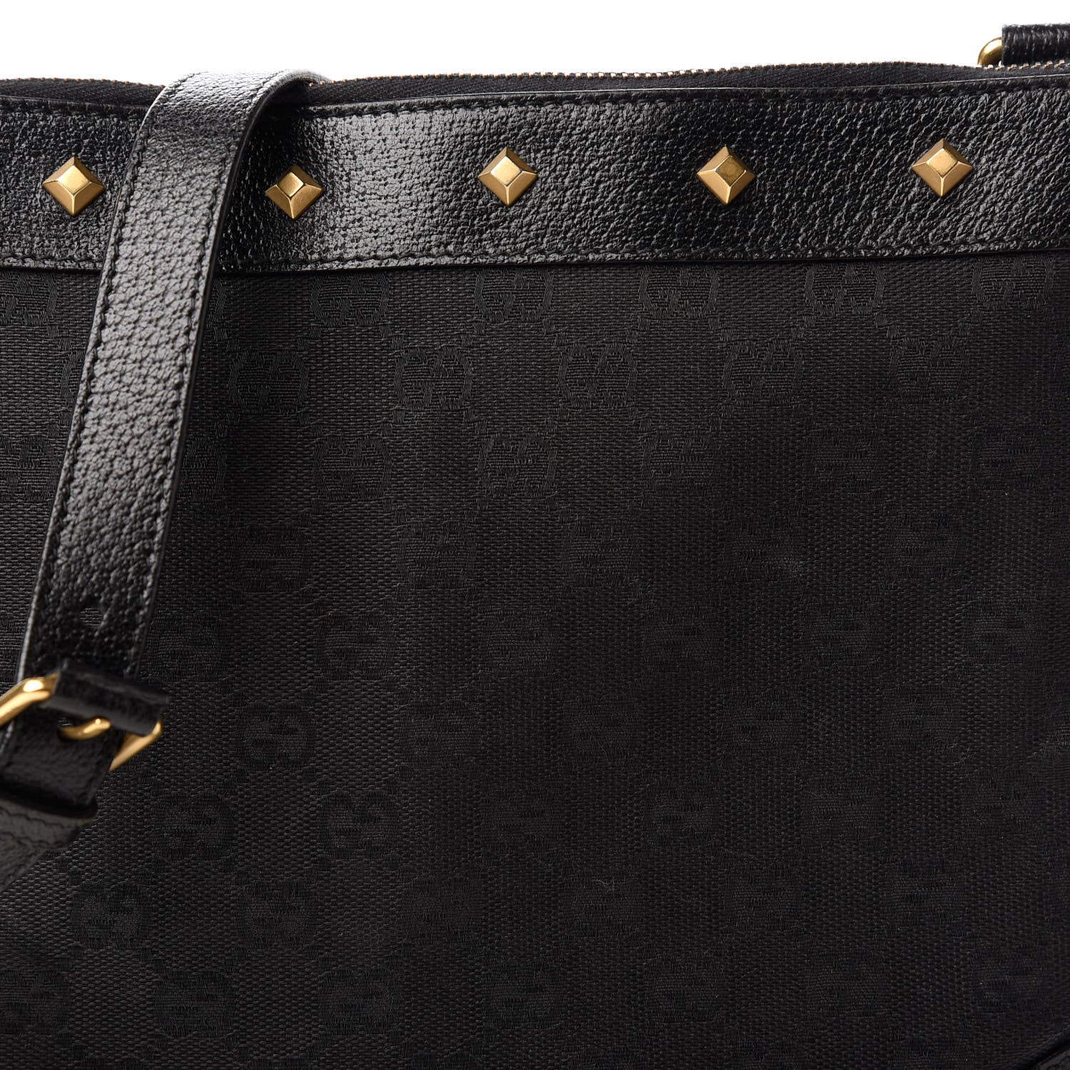 Gucci Monogram Studded Messenger Black 10 of 10