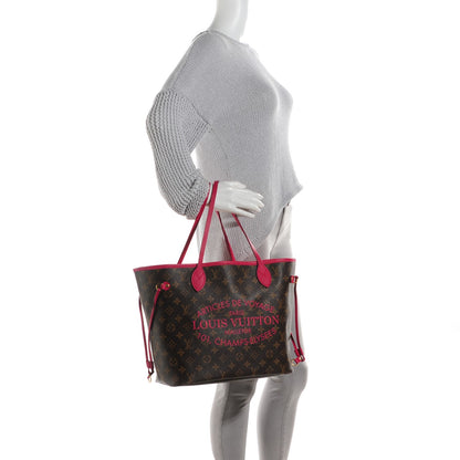 Louis Vuitton Monogram Articles de Voyage Ikat Neverfull MM Rose Indien 2 of 11
