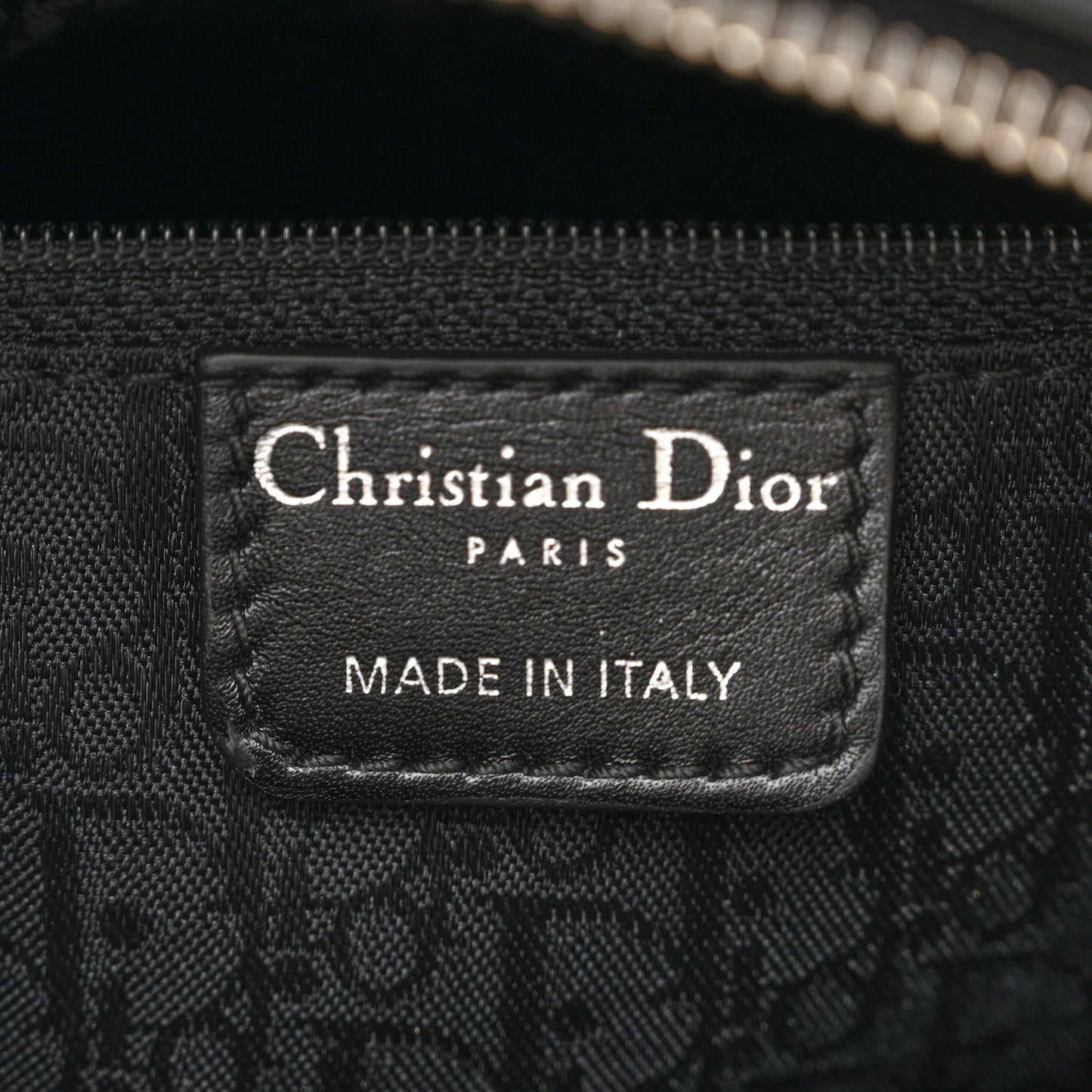 Patent Cannage Stitched Medium Lady Dior Black