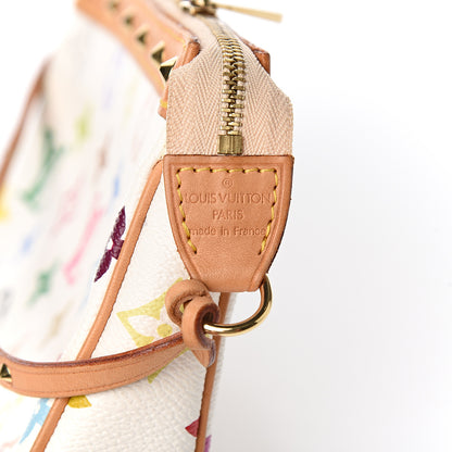 Louis Vuitton Monogram Multicolor Pochette Accessories White 5 of 9