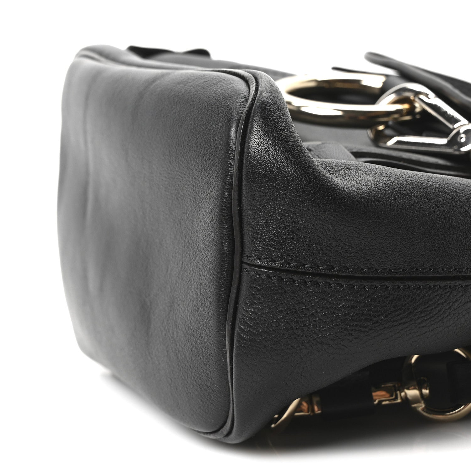 Chloe Suede Calfskin Mini Faye Backpack Black 9 of 9