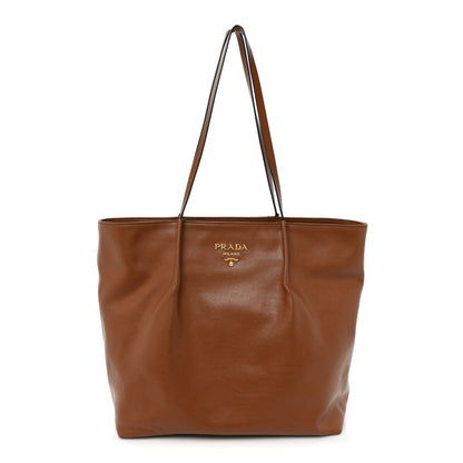 Prada Soft Calf Shopping Tote Cannella 1 of 12