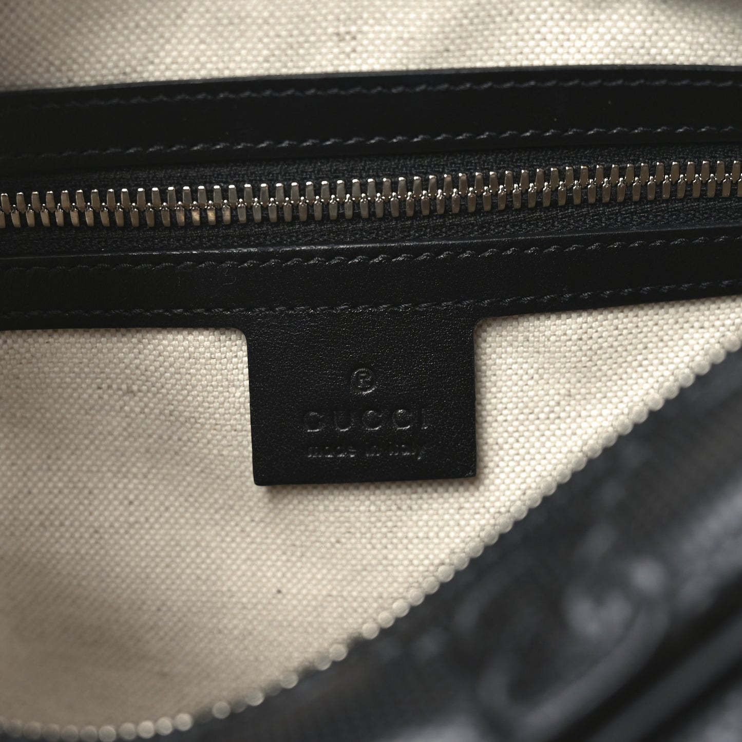 Calfskin GG Tennis Embossed Square Messenger Bag Black