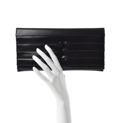 Saint Laurent Calfskin Monogram Smoking Clutch Black 2 of 6