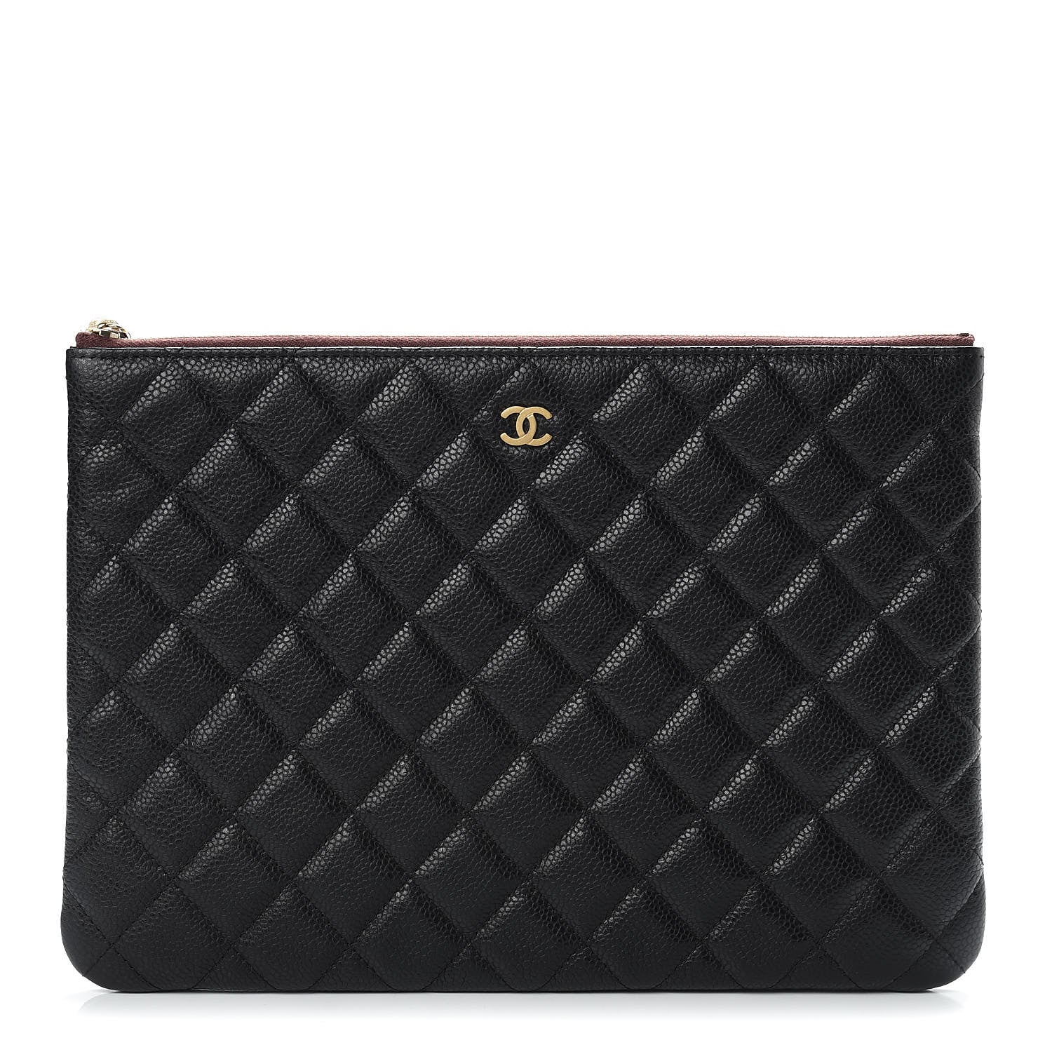 Chanel Caviar Quilted Medium Cosmetic Case Black 1 of 8