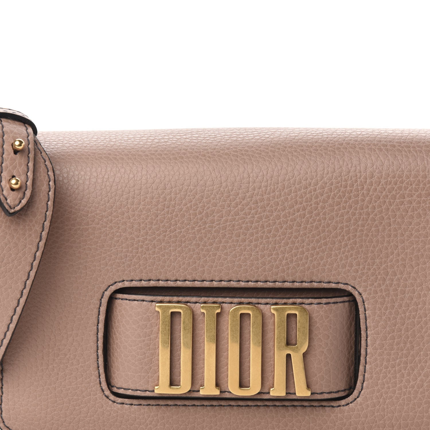 Christian Dior Grained Calfskin Dio(r)evolution Flap Bag Old Rose 10 of 11