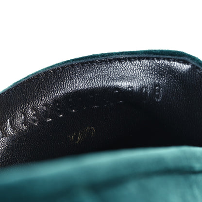 Hermes Velvet Mens Paris Loafers 40.5 Vert Fonce 8 of 9