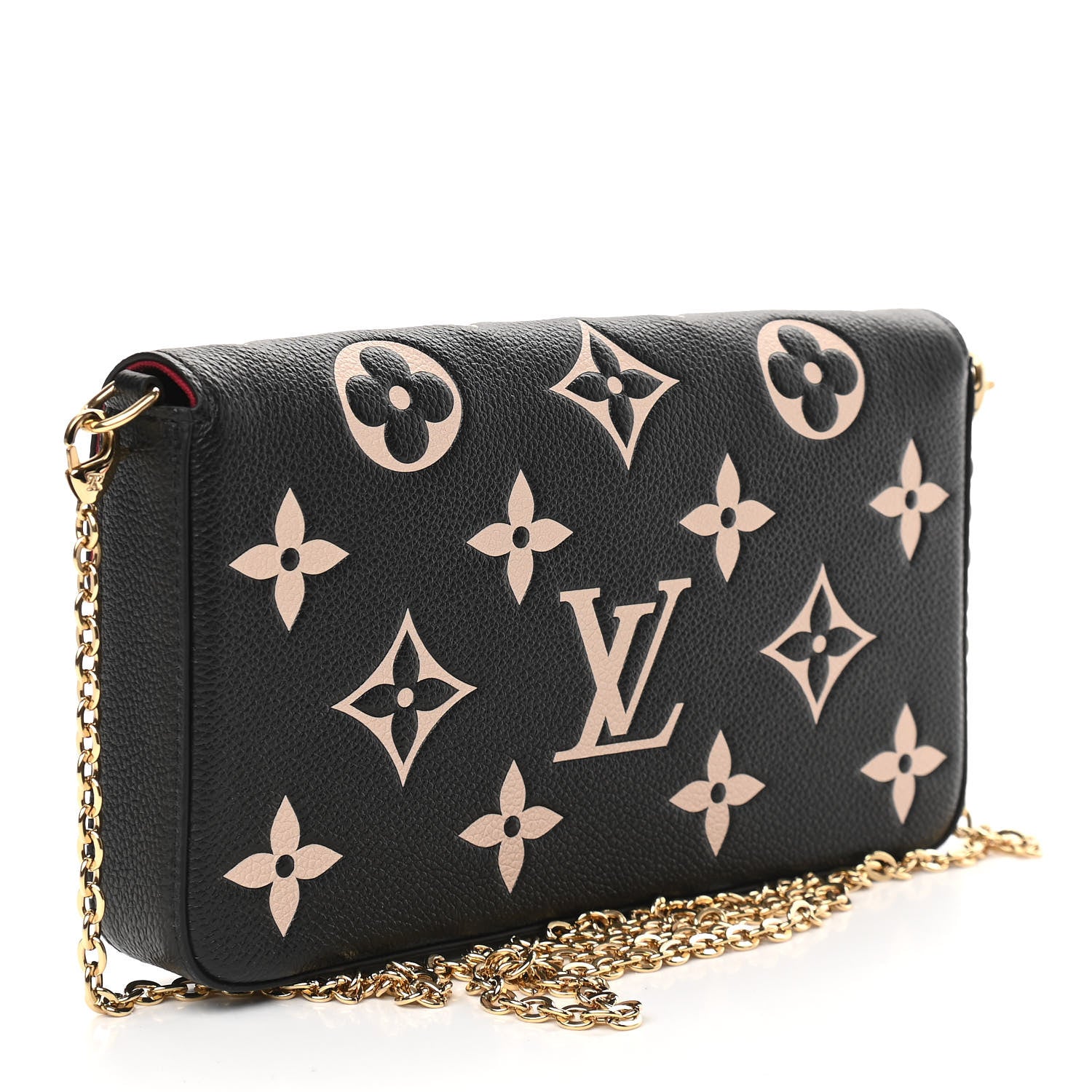 Louis Vuitton Empreinte Monogram Giant Felicie Pochette Black Beige 4 of 9