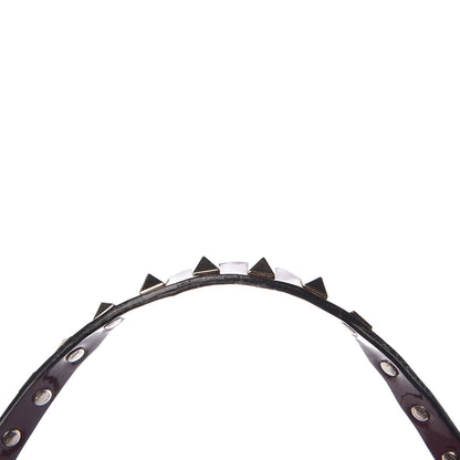 Valentino Garavani Patent Rockstud Flip Lock Tote Rubin 11 of 11