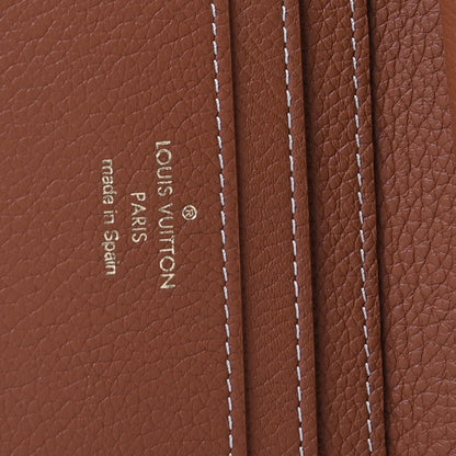 Louis Vuitton Grained Calfskin Low Key Compact Wallet Cognac 5 of 7