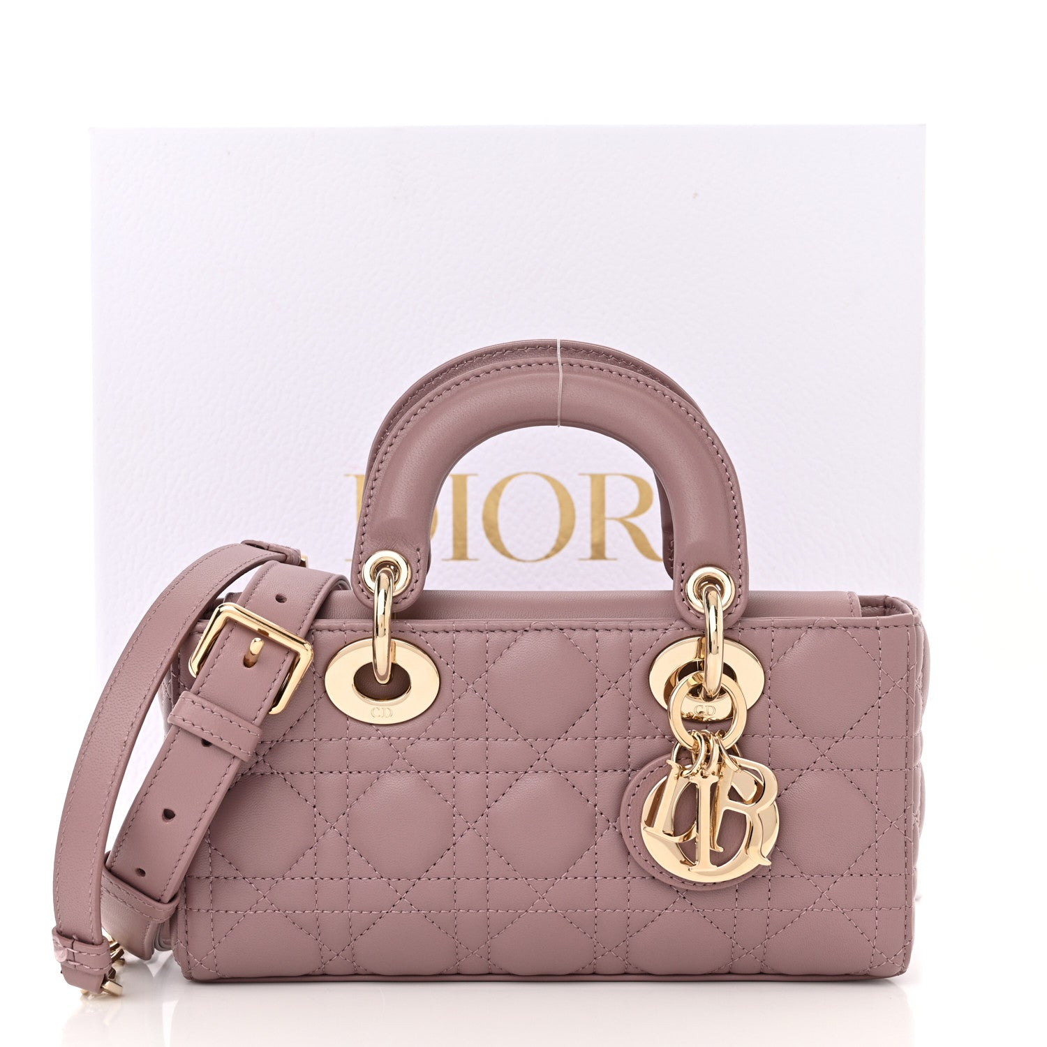 Christian Dior Lambskin Cannage Small Lady D-Joy Peony Pink 12 of 12