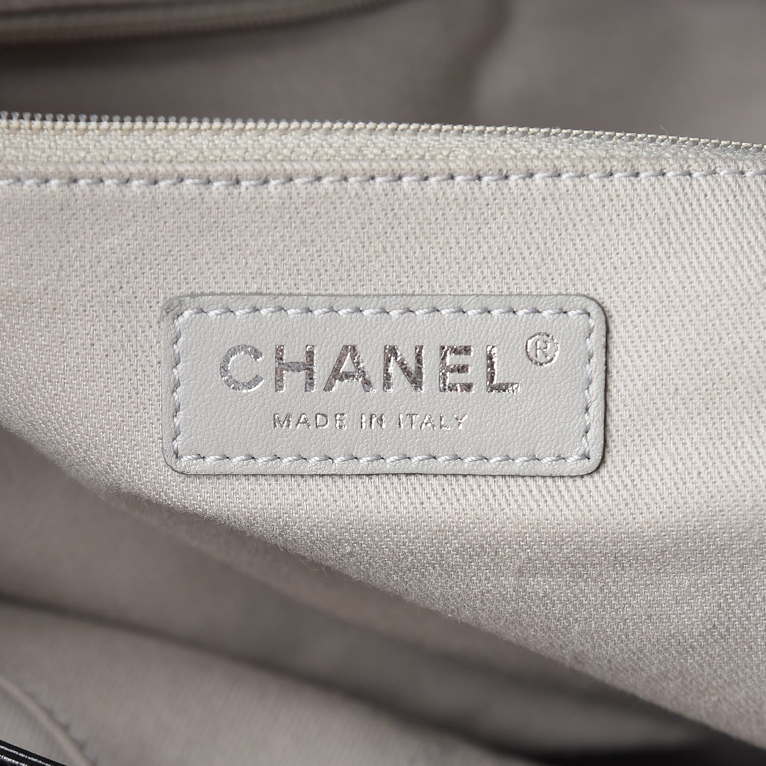 Chanel Glazed Calfskin Large Deauville Tote Black 7 of 12