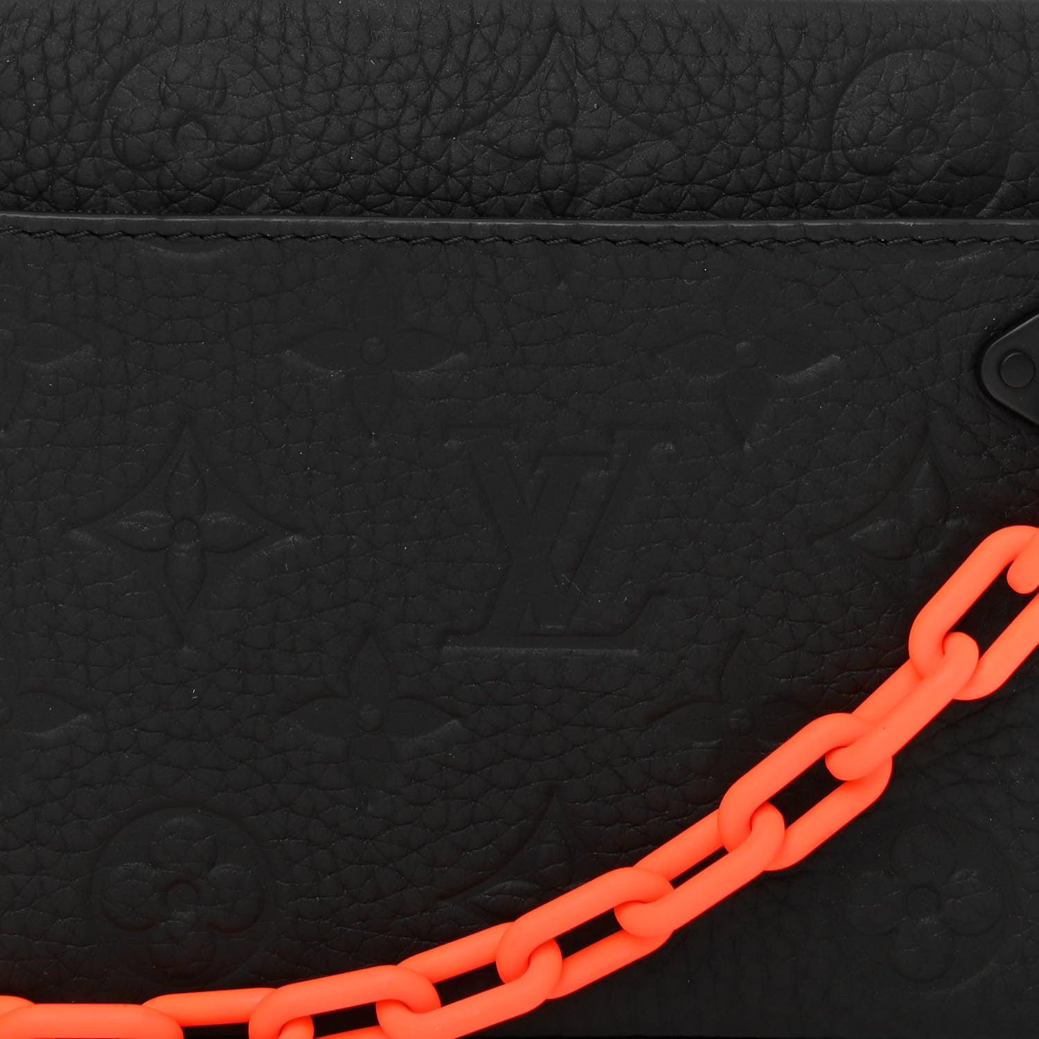 Louis Vuitton Taurillon Monogram Uniformes Solar Ray Soft Pochette Volga Belt Bag Black 8 of 10