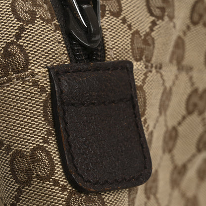 Gucci GG Monogram Web Large Collapsible Carry On Duffle Beige Brown 12 of 13