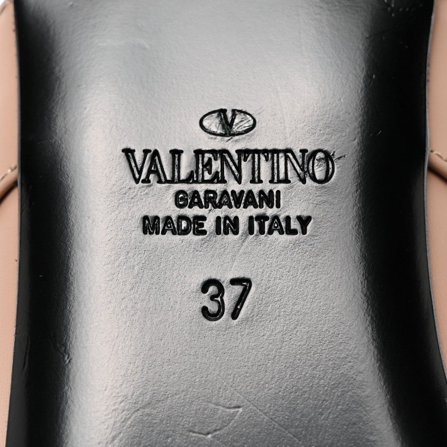 Valentino Garavani Calfskin Roman Stud Ankle Strap Flat Mules 37 Rose Cannelle 8 of 8