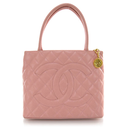 Chanel Caviar Medallion Tote Pink 1 of 8