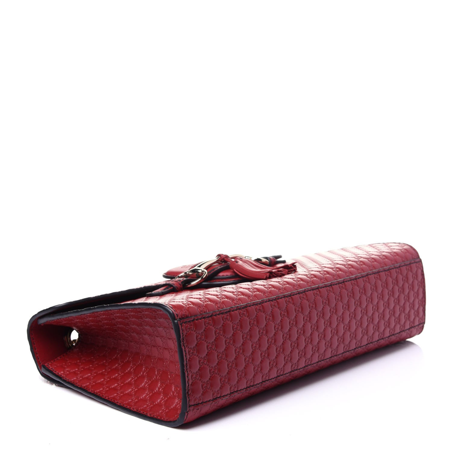 Gucci Microguccissima Medium Emily Chain Shoulder Bag Red 4 of 11