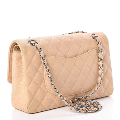 Chanel Caviar Quilted Medium Double Flap Beige Clair 3 of 16