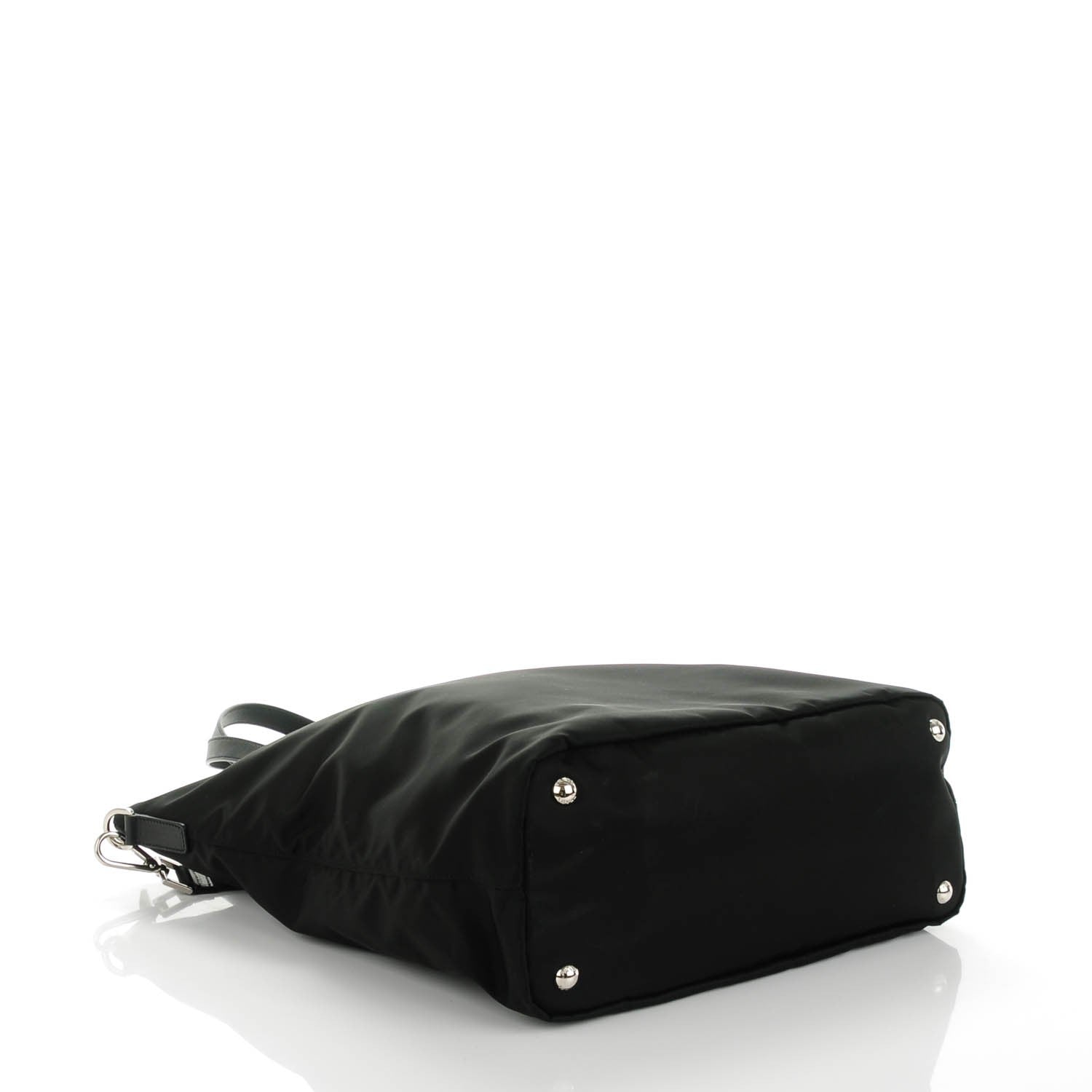 Prada Tessuto Nylon Saffiano Tote Nero Black 4 of 7