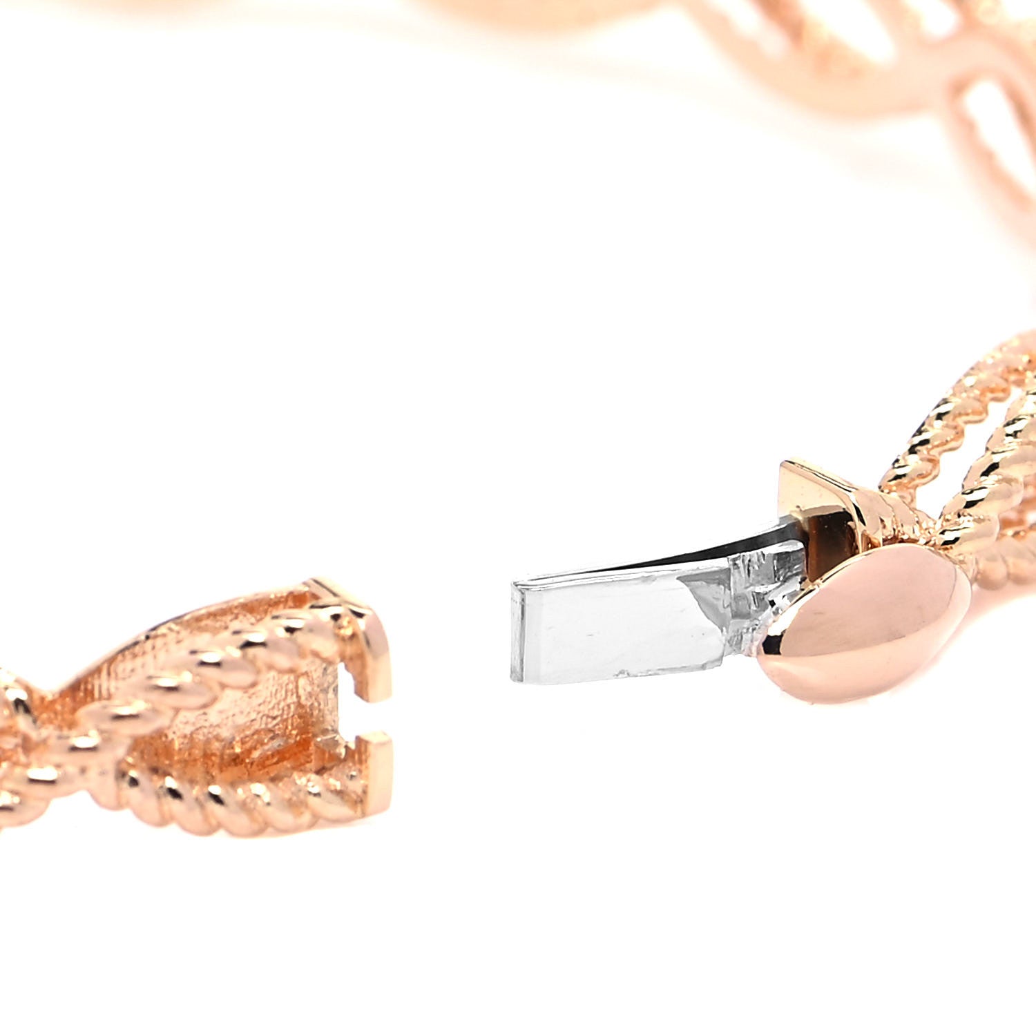 Roberto Coin 18K Rose Gold Barocco Braided Bangle Bracelet 5 of 5