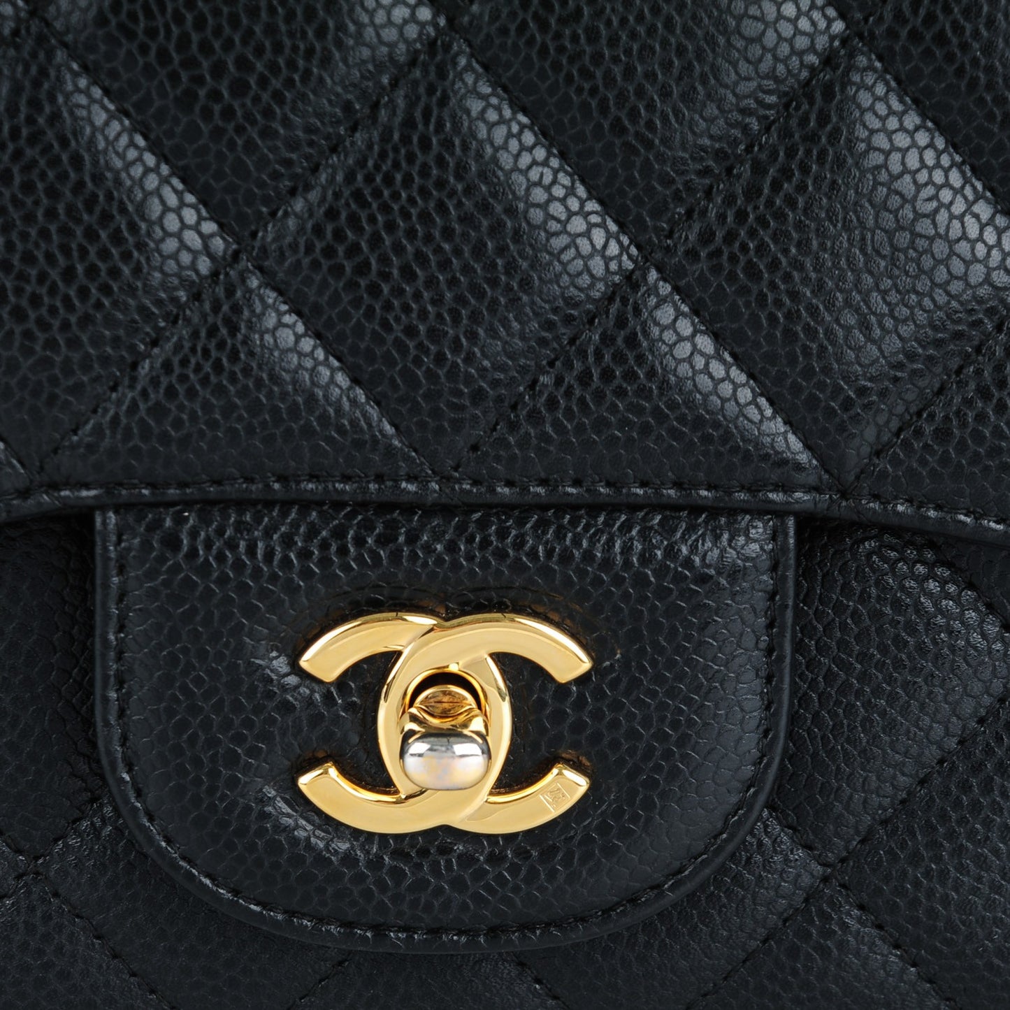 Caviar Quilted Jumbo Single Flap Black