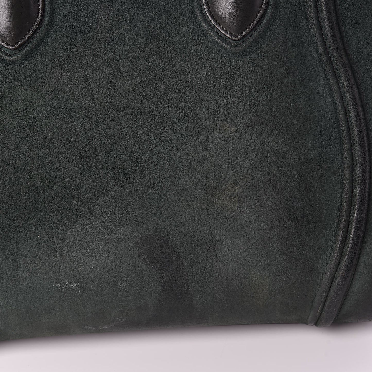 Suede Small Phantom Luggage Olive
