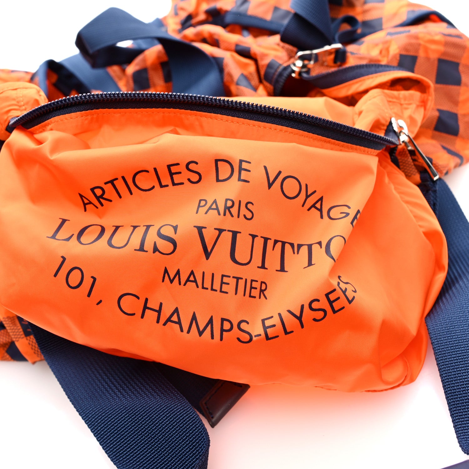 Louis Vuitton Nylon Damier Masai Adventure Practical Orange