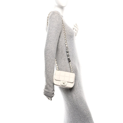 Chanel Lambskin Resin Crystal Square Quilted Mini Monacoco Flap White 2 of 10