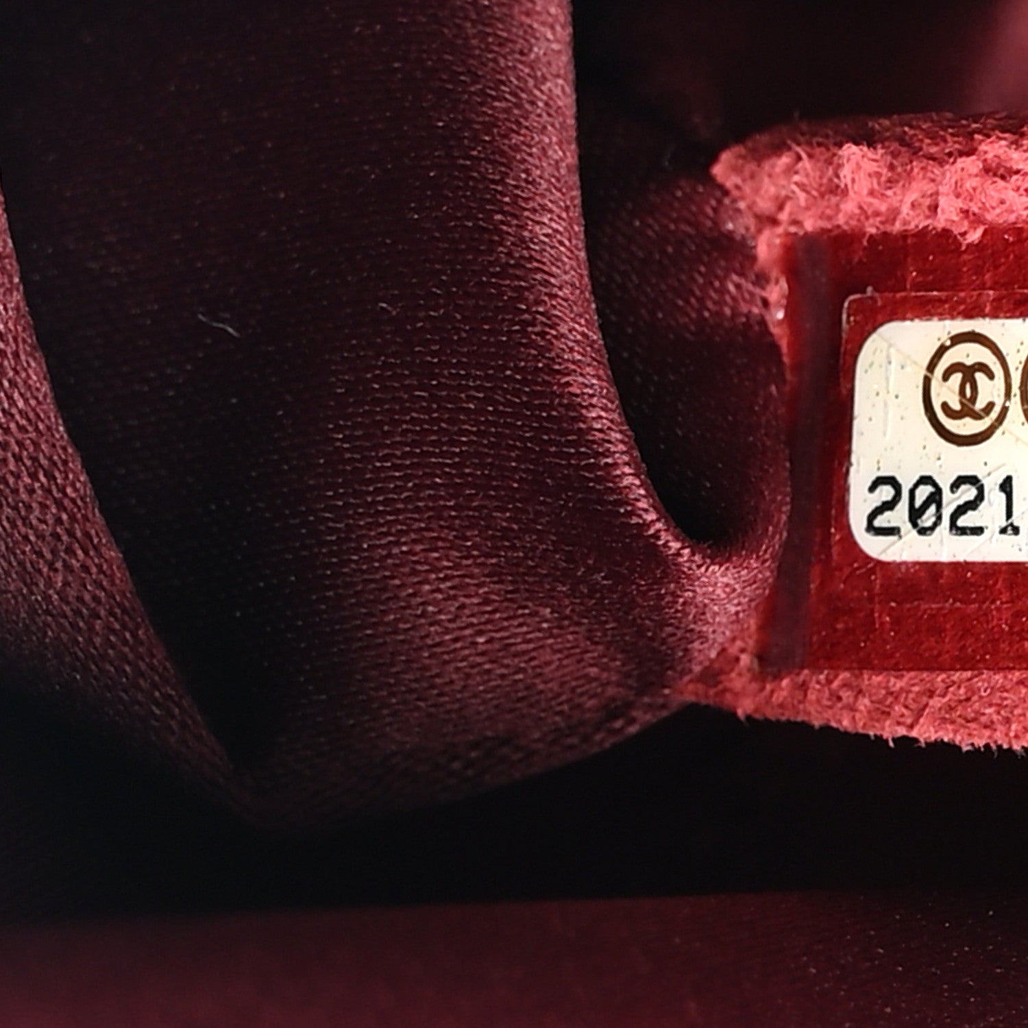 Chanel Lambskin Quilted Small Coco Loop Tote Burgundy 7 of 13