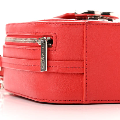 Chanel Lambskin Quilted Mini CC Box Camera Bag Red 9 of 14