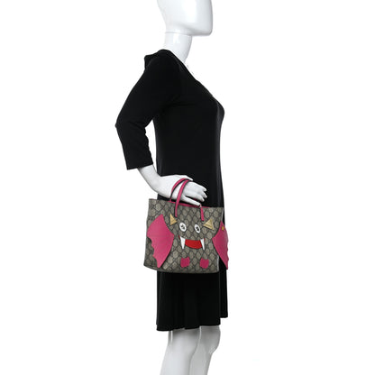 Gucci GG Supreme Monogram Kids Bat Tote 3 of 11