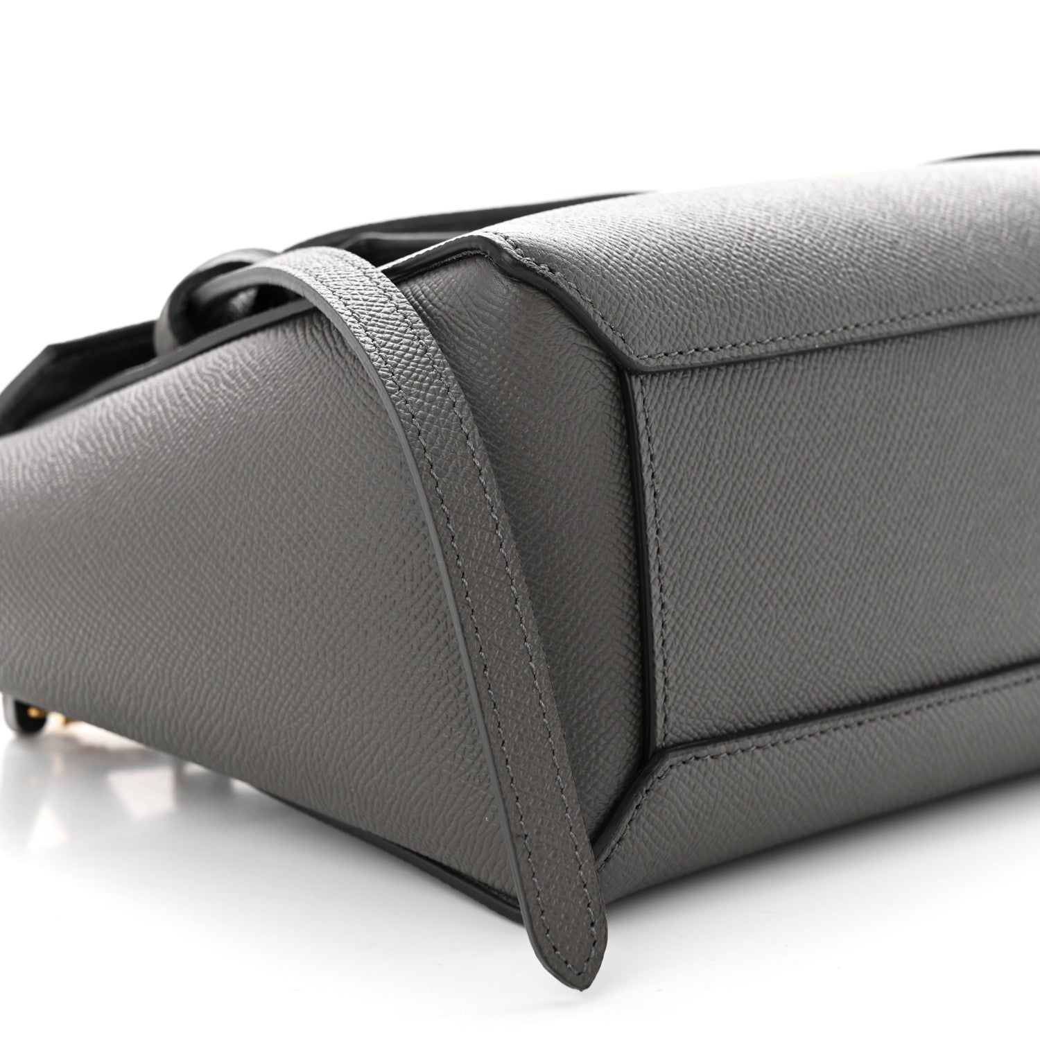 Celine Grained Calfskin Nano Belt Bag Grey 9 of 10