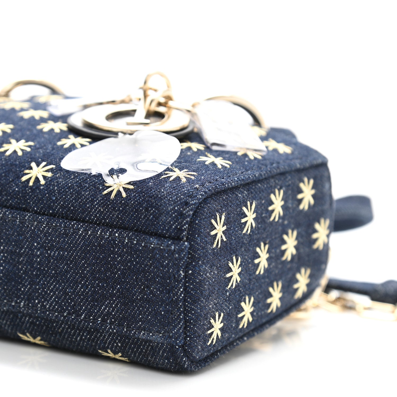 Christian Dior Denim Embroidered Star Lady D-Joy Blue 9 of 9