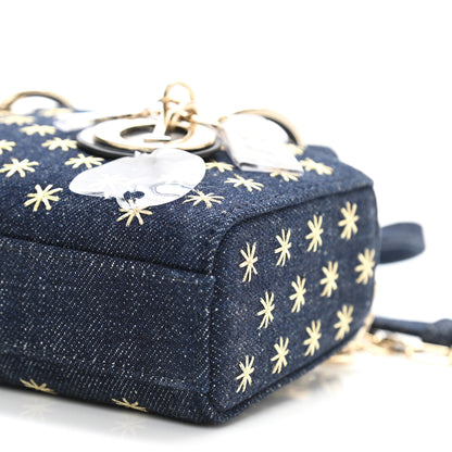 Christian Dior Denim Embroidered Star Lady D-Joy Blue 9 of 9