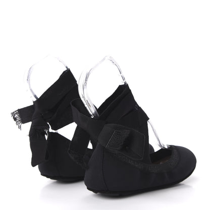 Christian Dior Micro Mesh Academy Lace-Up Ballerina Flats 36 Black 4 of 9