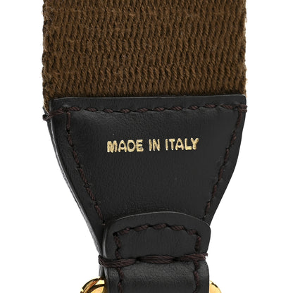 Fendi Ribbon Vitello Century FF 1974 Studded Strap You Fango Marrone Ebano 4 of 7