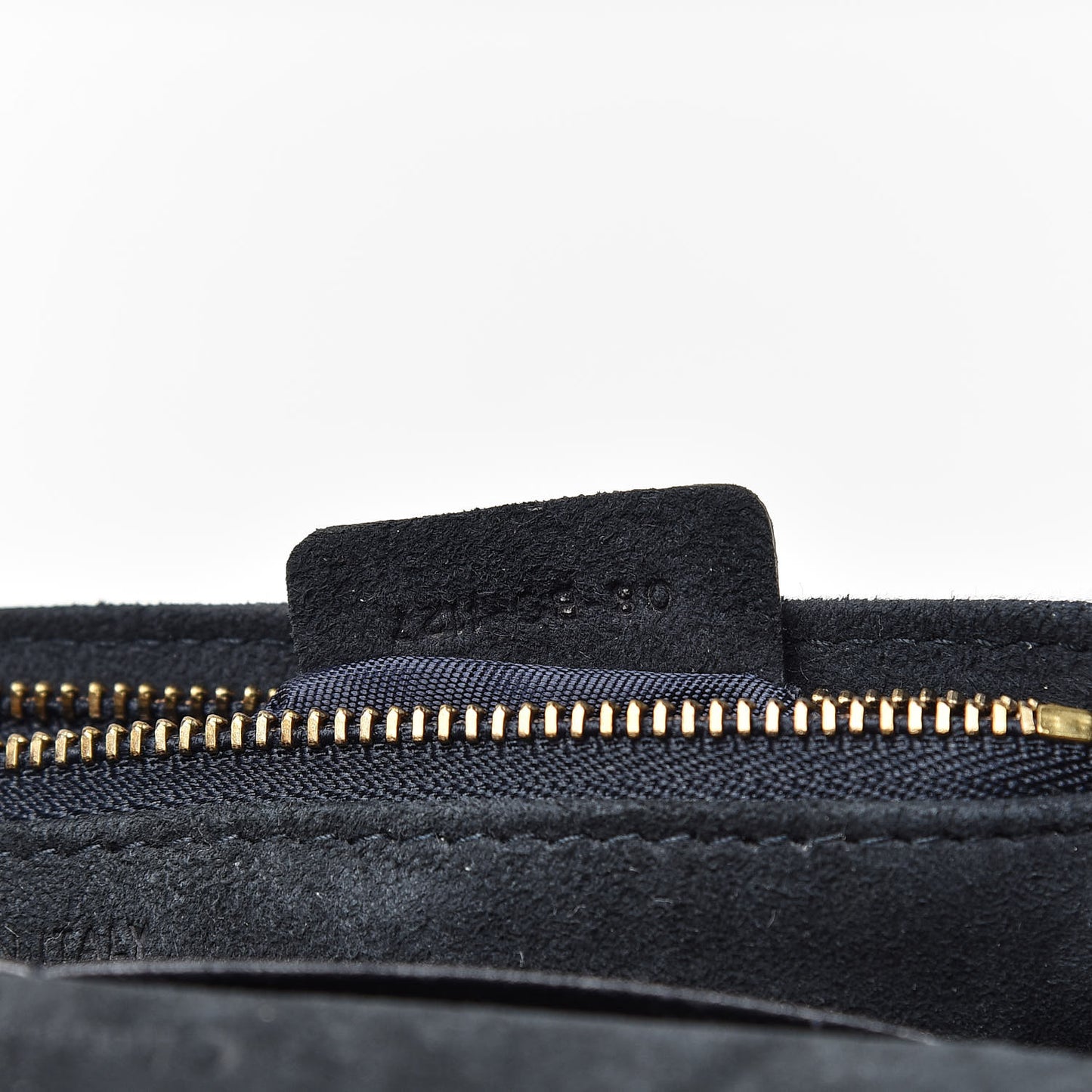 Denim Studded Wallet on Chain Pouch Blue