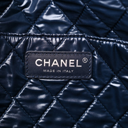 Chanel Nylon Cat Emoticon Tote Navy Silver 8 of 12