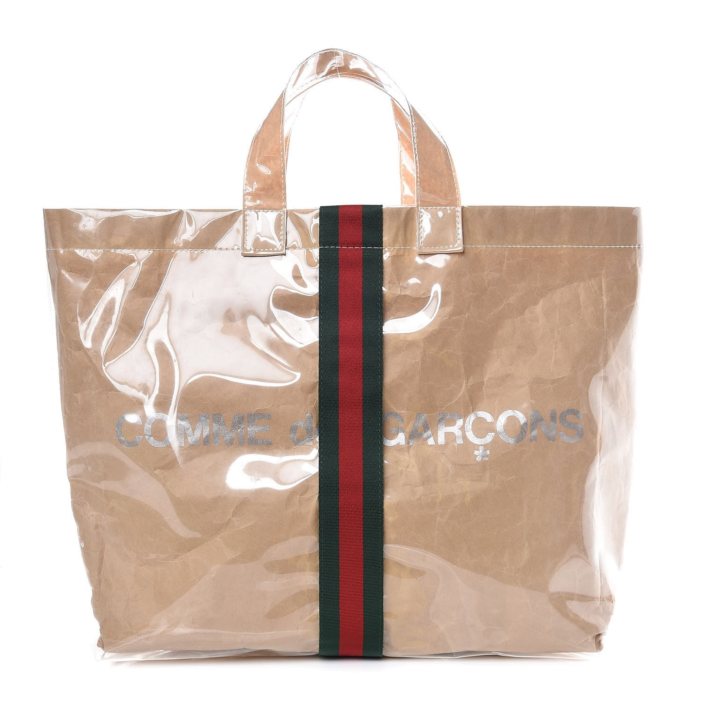X Comme de Garçons Paper Plastic Web Shopper Tote