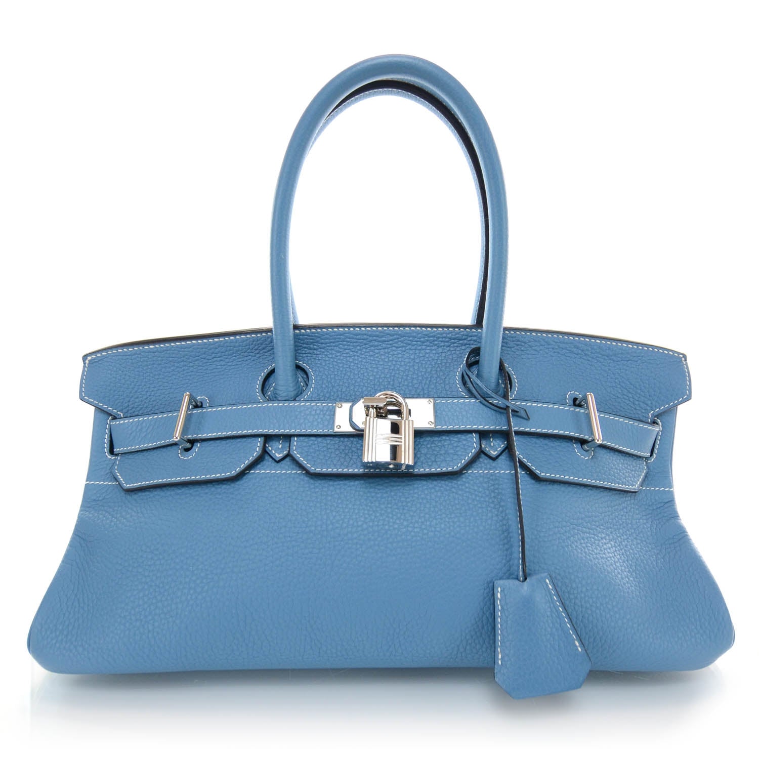 Hermes Taurillon Clemence JPG Birkin 42 Blue Jean 1 of 8
