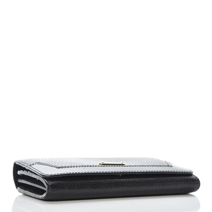 Burberry Grain Calfskin Continental Wallet Black 4 of 14