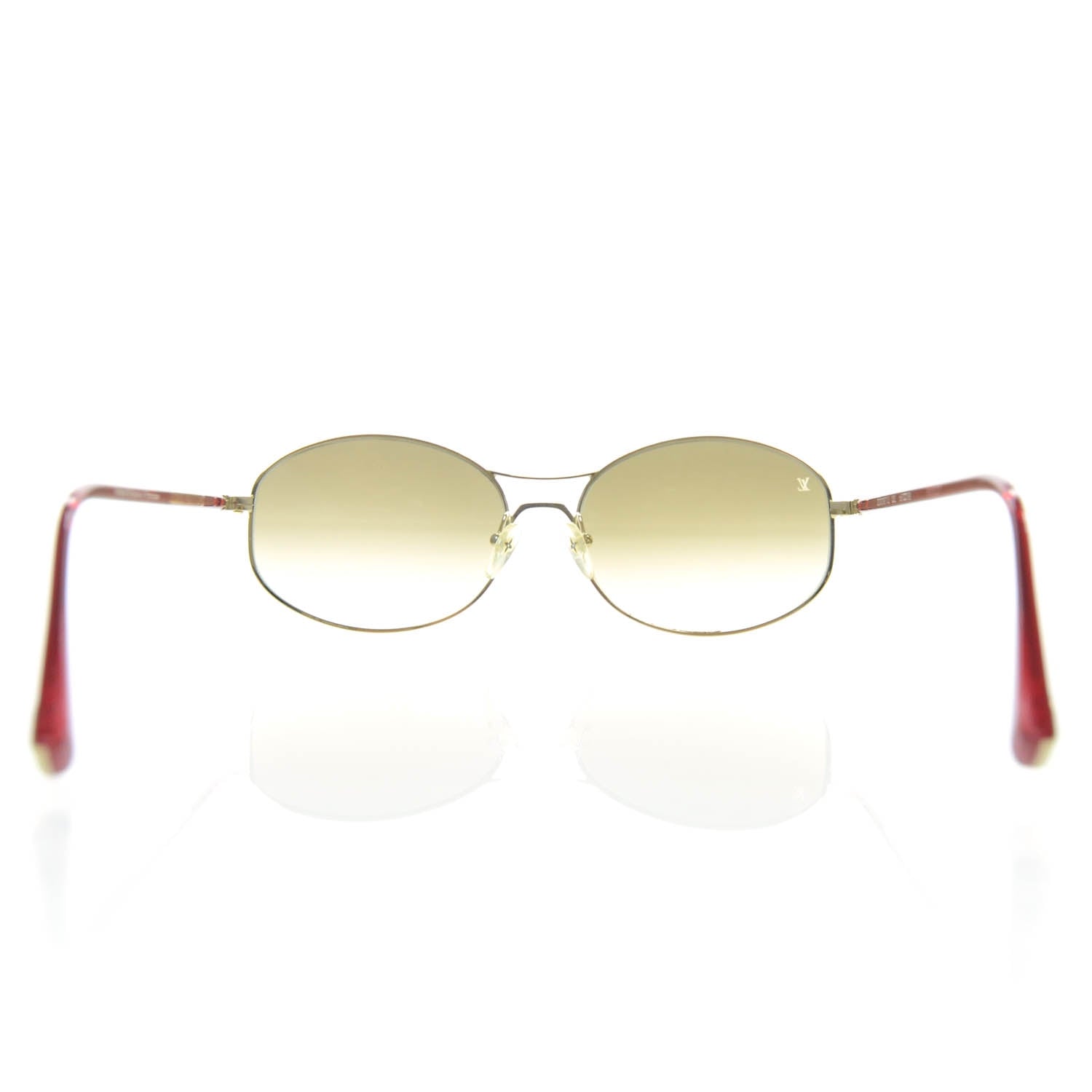 Louis Vuitton Conspiration Aviator Sunglasses Z0081U Gold 3 of 8