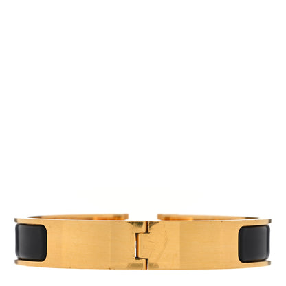 Hermes Enamel Narrow Clic Clac H Bracelet PM Black 2 of 3