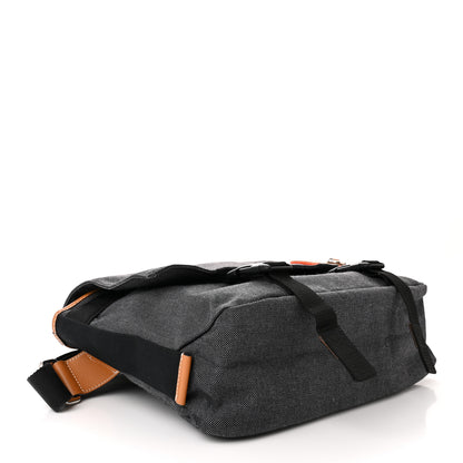 Loewe Canvas Calfskin Eye/LOEWE/Nature Messenger Bag Black Green 4 of 12